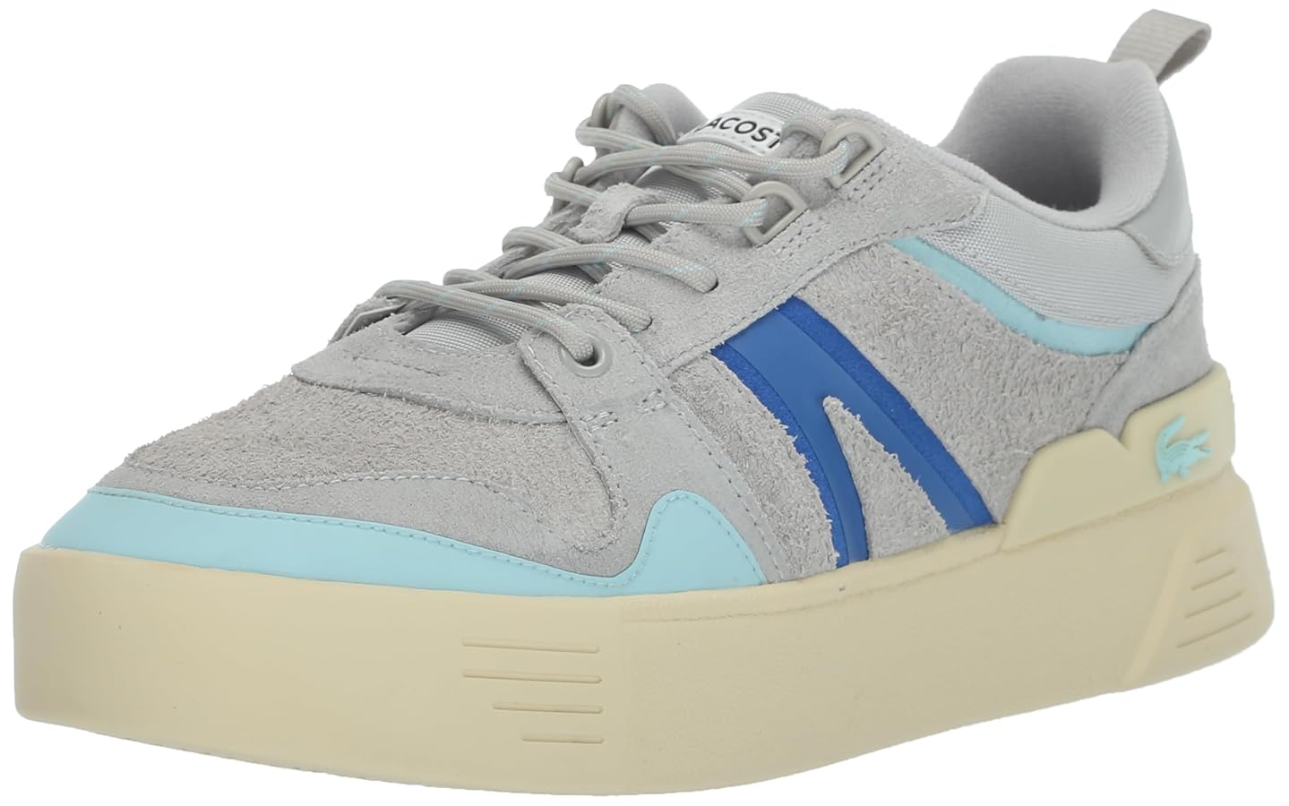 Amazon.com | Lacoste Womens L002 Sneaker, Dk BRW/Lt BRW, 5